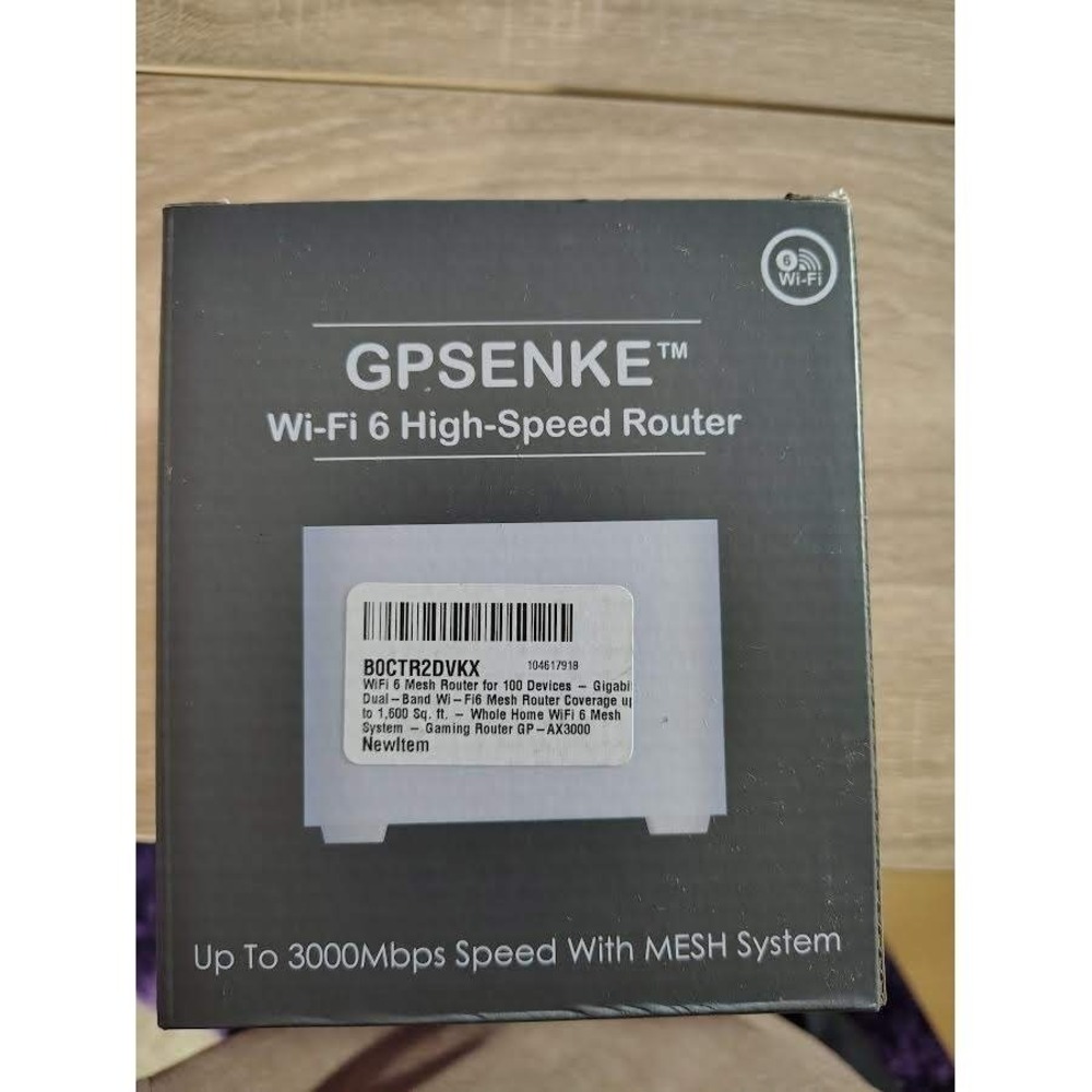 GPSENKE WiFi 6 High Speed Router AX3000 Mesh SystemWholeHomeCoverageUpto3000Mbps - Picture 2 of 8